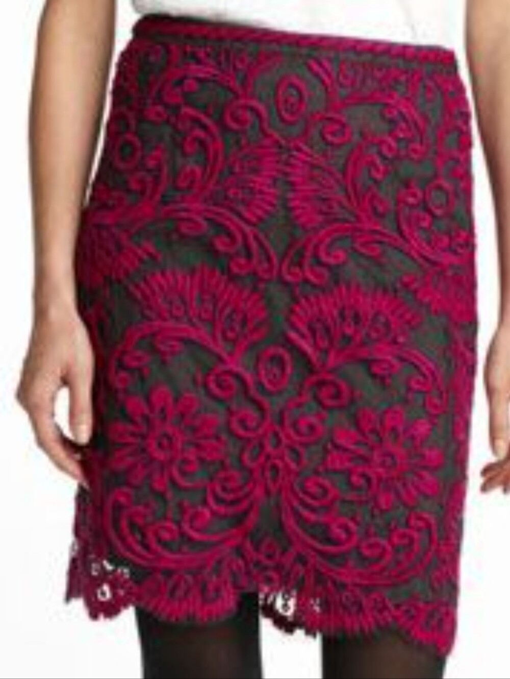 Yoana Baraschi Embroidered Skirt